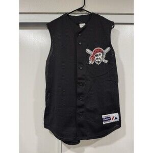 Vintage Pittsburgh Pirates Jersey Batting Practice Men’s Small Black Vtg MLB